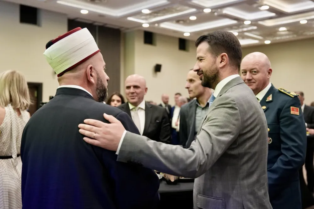 Jakov MIlatović na prijemu povodom Kurban bajrama