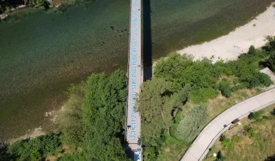 (VIDEO) Obnavljaju mural na visećem mostu: Sunce na&scaron;eg grada da nam vječno sja