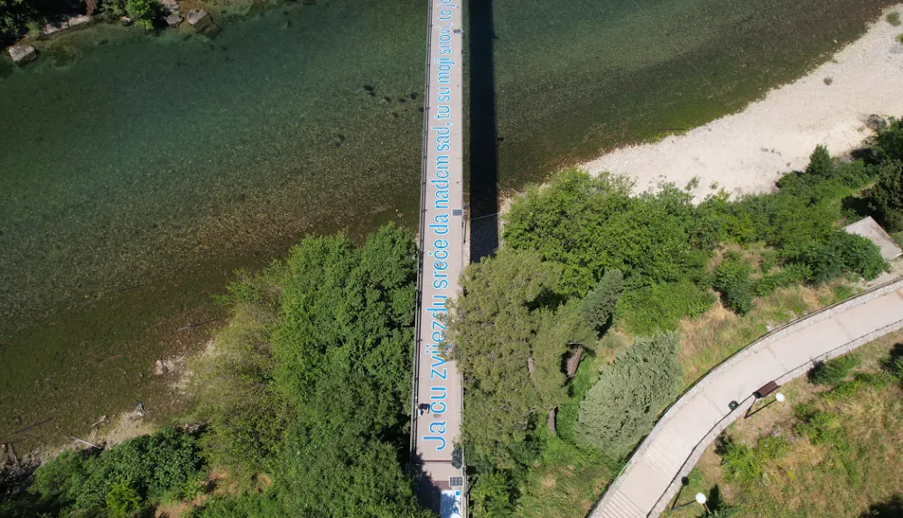 (VIDEO) Obnavljaju mural na visećem mostu: Sunce na&scaron;eg grada da nam vječno sja