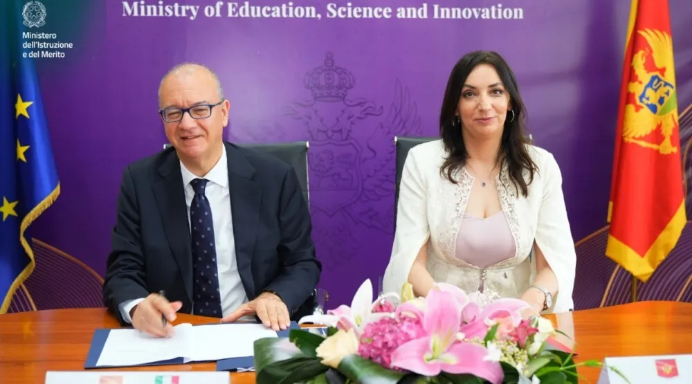Potpisan memorandum o razumijevanju: Čvr&scaron;ća saradnja Crne Gore i Italije u oblasti obrazovanja