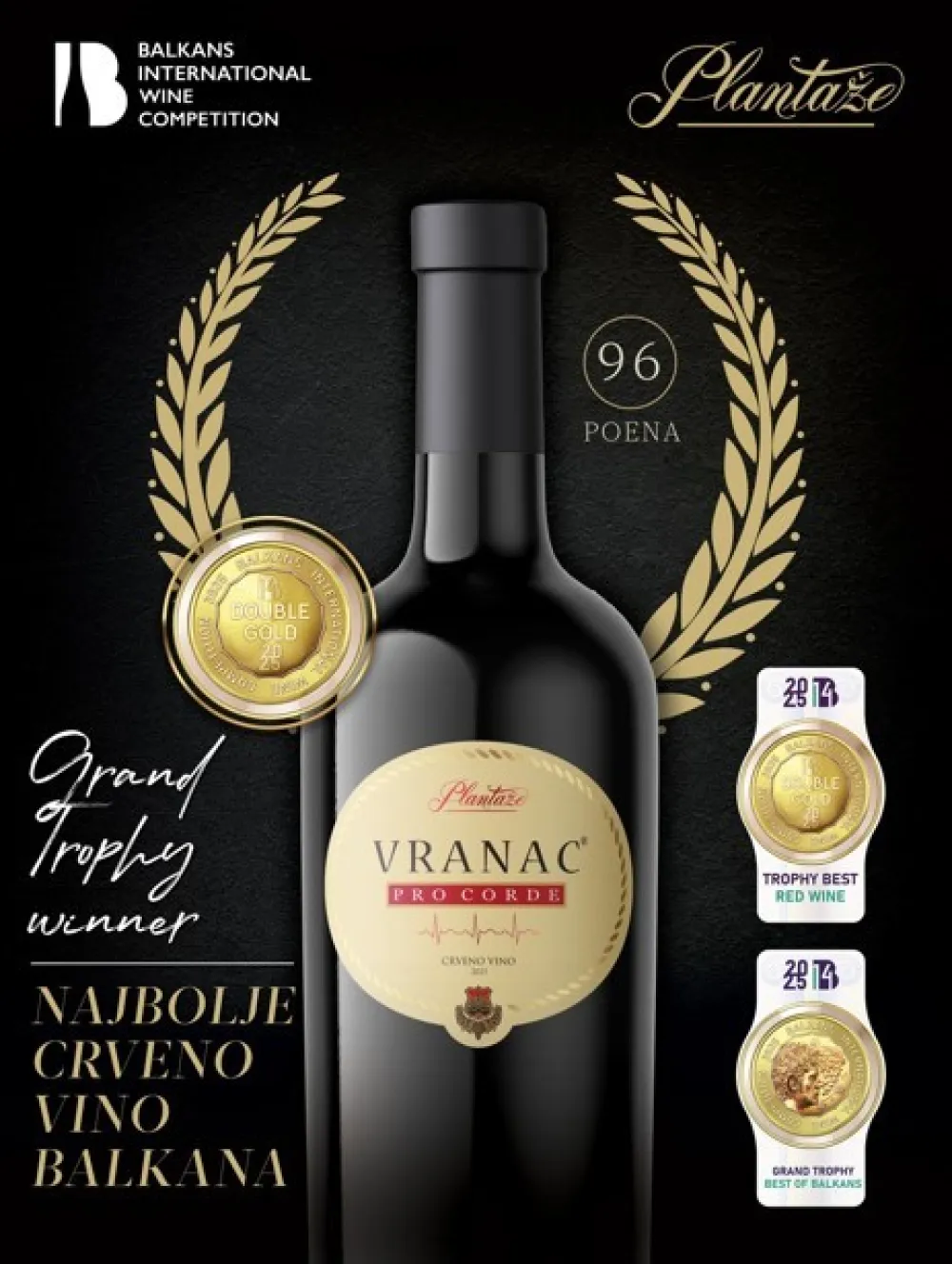 Vranac "pro korde 2021" najbolje vino Balkana