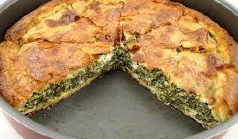 "Lijena pita" od spanaća i fete