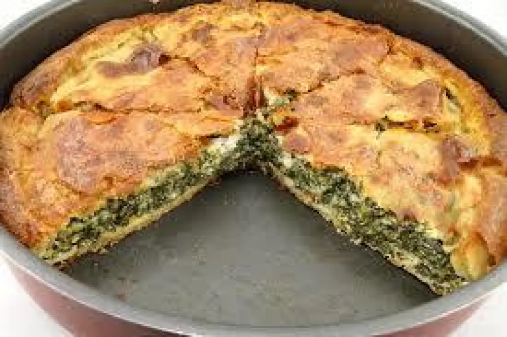 "Lijena pita" od spanaća i fete