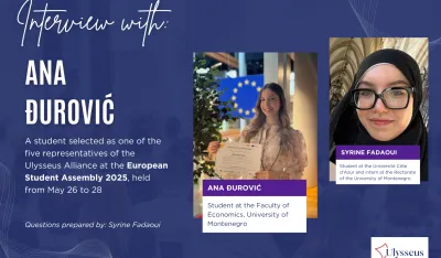 Ana Đurović&nbsp;&ndash; glas UCG u Strazburu na Evropskoj studentskoj skup&scaron;tini 2025