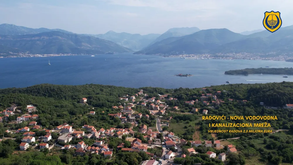 (FOTO) Op&scaron;tina Tivat zavr&scaron;ila radove na izgradnji kanalizacionog i vodovodnog sistema u Radovićima