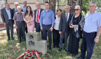 Položeno cvijeće na Spomenik posvećen Osmoj crnogorskoj narodnooslobodilackoj udarnoj brigadi