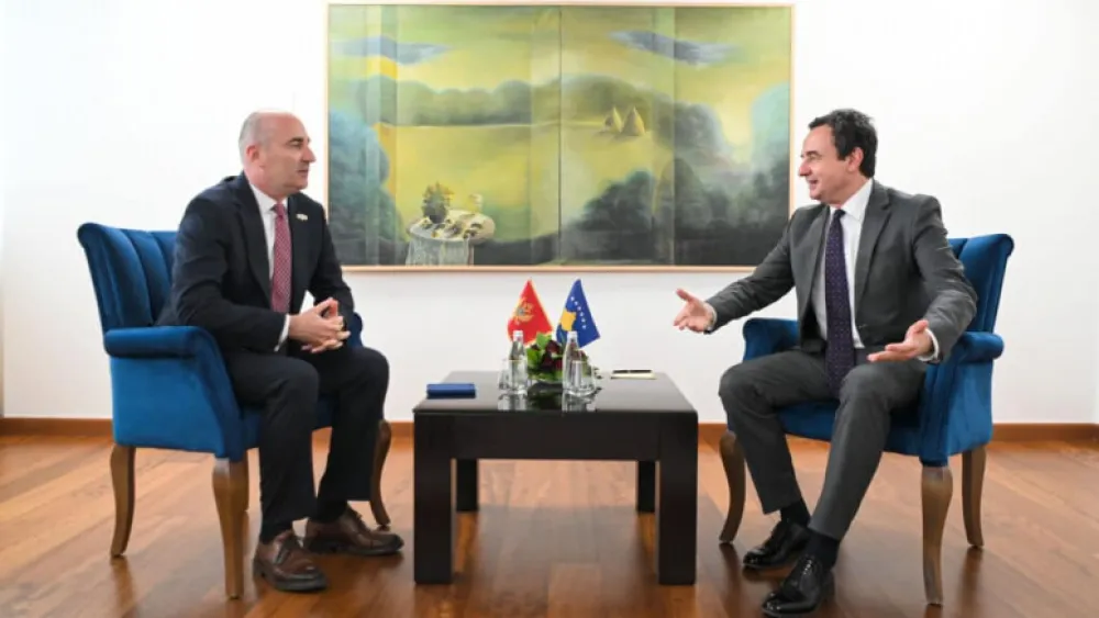 Čobaj se sastao sa Kurtijem, razgovarali o bilateralnim odnosima i podr&scaron;ci Crne Gore Kosovu