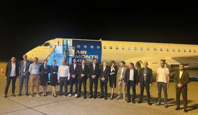 "Embraer" sletio na Aerodrom Podgorica, Draga&scaron; poručio: Avion potpuno bezbjedan za prevoz putnika