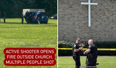 (VIDEO) Napadač uletio pikapom u crkvu i počeo pucati, ubio ga čuvar
