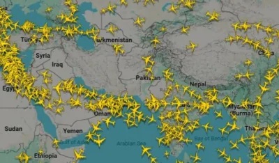 Mreža letova ka Bliskom istoku