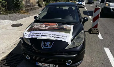 (VIDEO) Podgoričanin Dimitrije Ivanović ​traži novu eksproprijaciju, blokirao Bulevar Vilija Branta