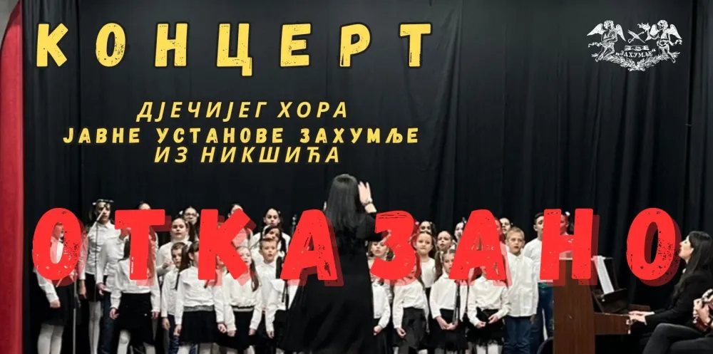 OTKAZAN KONCERT DJEČJEG HORA