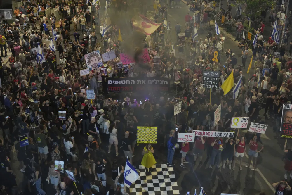 Hiljade Izraelaca na ulicama traže oslobađanje talaca iz Pojasa Gaze