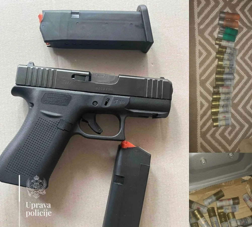 Podgorička policija oduzela pi&scaron;tolj i municiju, uhap&scaron;ena jedna osoba