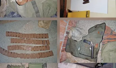 UP: Uhap&scaron;en mu&scaron;karac, pretresom u mjestu Ćurilac pronađeno vi&scaron;e od 12 kilograma eksploziva, municija, optika za osmatranje...