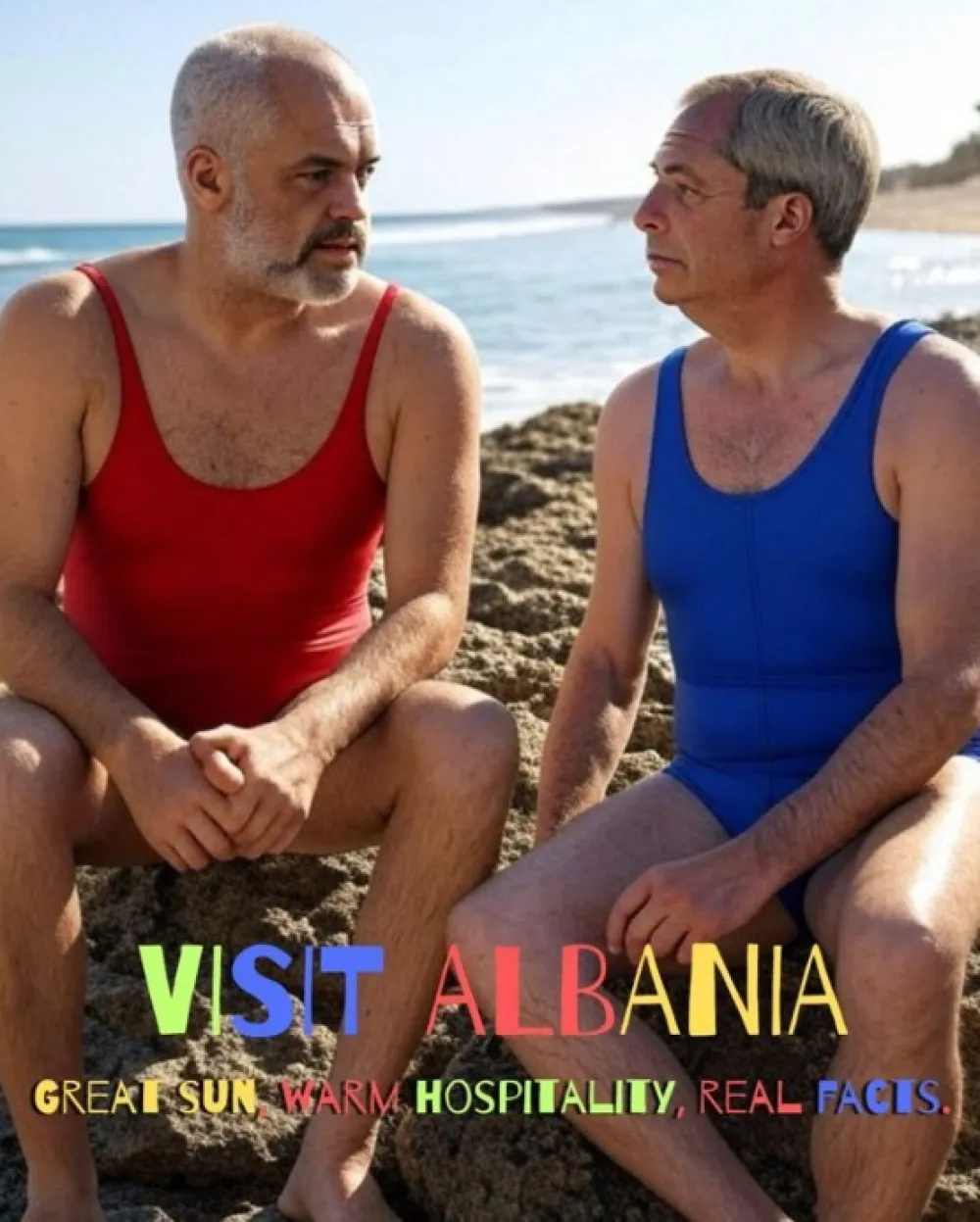 Edi Rama i Najdžel Faraž, generisao AI