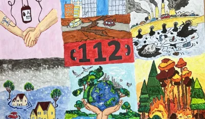 (FOTO) Izabrani najbolji radovi na likovnom konkursu na temu "Evrospki broj za hitne situacije 112"