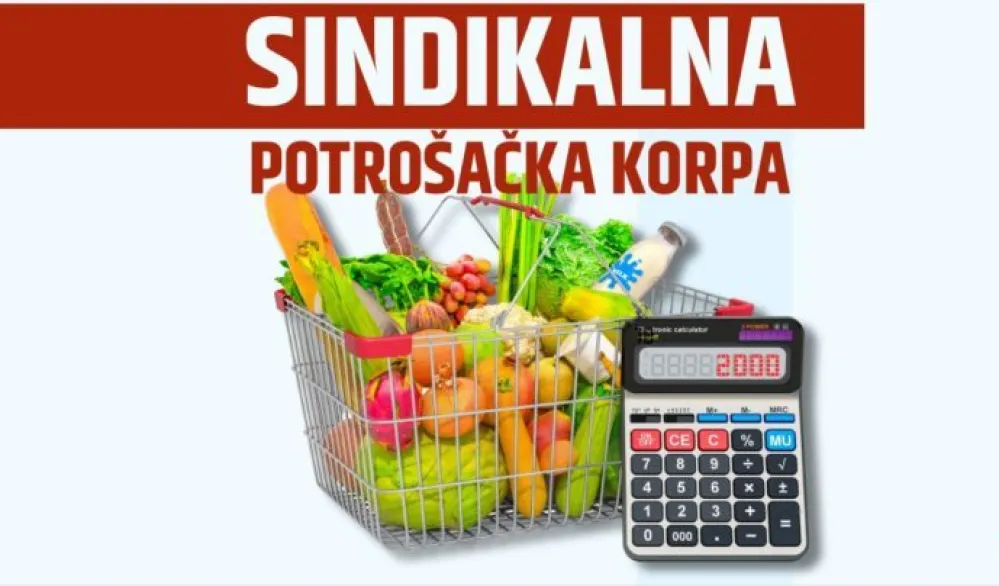 Sindikalna potro&scaron;ačka korpa za drugi kvartal vi&scaron;e od dvije hiljade eura