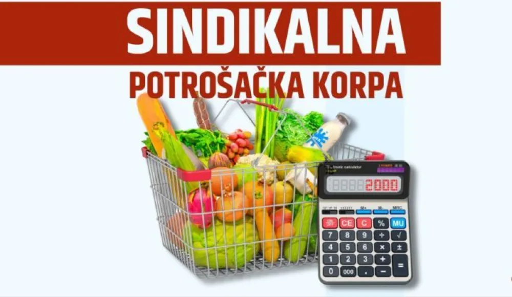 Sindikalna potro&scaron;ačka korpa za drugi kvartal vi&scaron;e od dvije hiljade eura