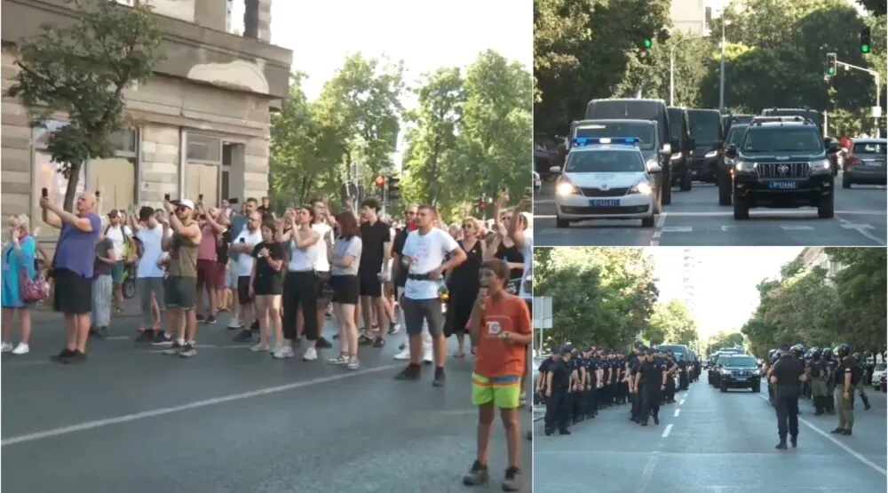 (FOTO/VIDEO) Incidenti na vi&scaron;e lokacija u Srbiji: Autoprevoznik poku&scaron;ao da se spali ispred prostorija SNS-a pa uhap&scaron;en