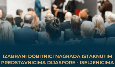 Ministarstvo dijaspore dodijelilo nagrade iseljenicima za izuzetan doprinos