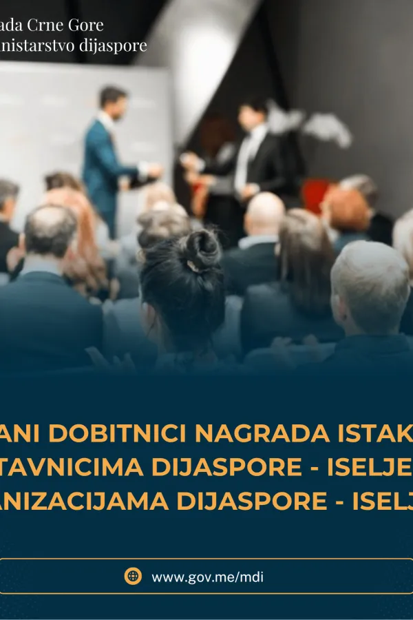 Ministarstvo dijaspore dodijelilo nagrade iseljenicima za izuzetan doprinos