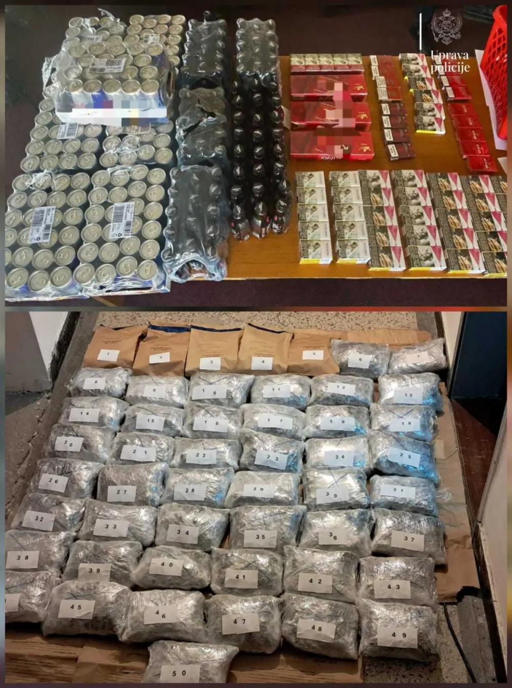 Uhap&scaron;en Plavljanin osumnjičen za krijumčarenje 53 kg marihuane, krivične prijave protiv &scaron;est lica