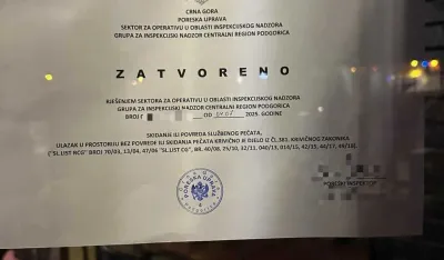 Akcija &bdquo;Bar-kod&ldquo;: UP i PU zatvorile vi&scaron;e ugostiteljskih objekata u Podgorici, nisu izdavali fiskalne račune