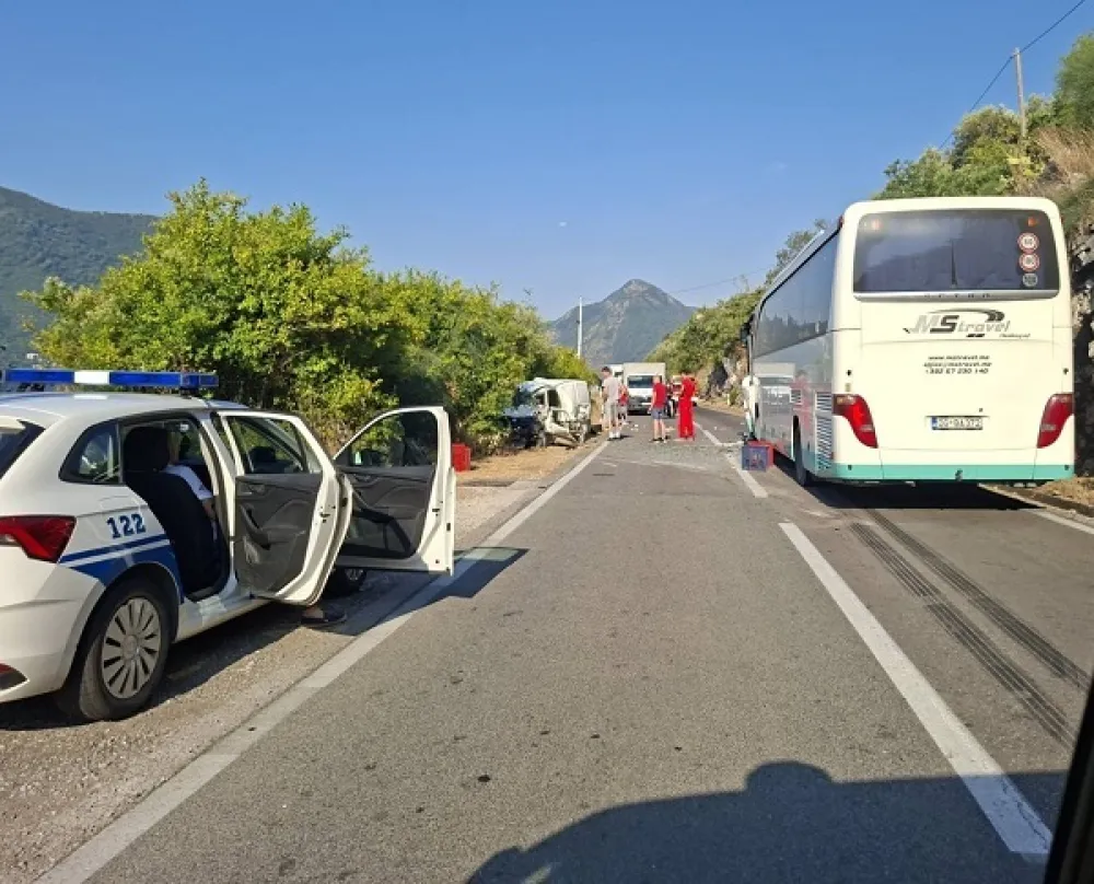 Udes kod Kotora, jedna osoba povrijeđena