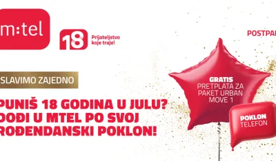 Povodom 18. rođendana MTEL nagrađuje sve korisnike