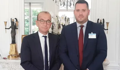 Stani&scaron;ić sa generalnim sekretarima Senata i Nacionalne skup&scaron;tine Francuske