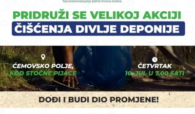 Akcija či&scaron;ćenja na Ćemovskom polju u okviru nacionalne kampanje za&scaron;tite životne sredine