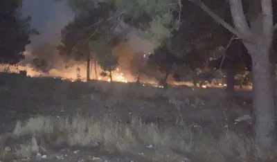 (VIDEO) Gorelo nisko rastinje između JYSK-a i Dekar pumpe