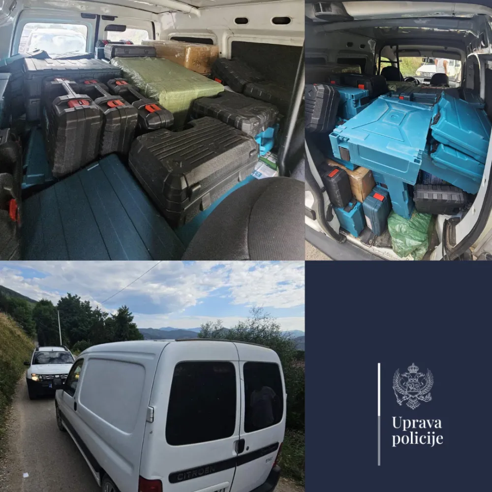 U Bijelom Polju oduzet alat vrijedan skoro 4.000 eura, krivična prijava protiv jedne osobe