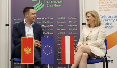 Majnl Rajzinger sa rukovodstvom MOACG: Mladi su garant napretka Crne Gore