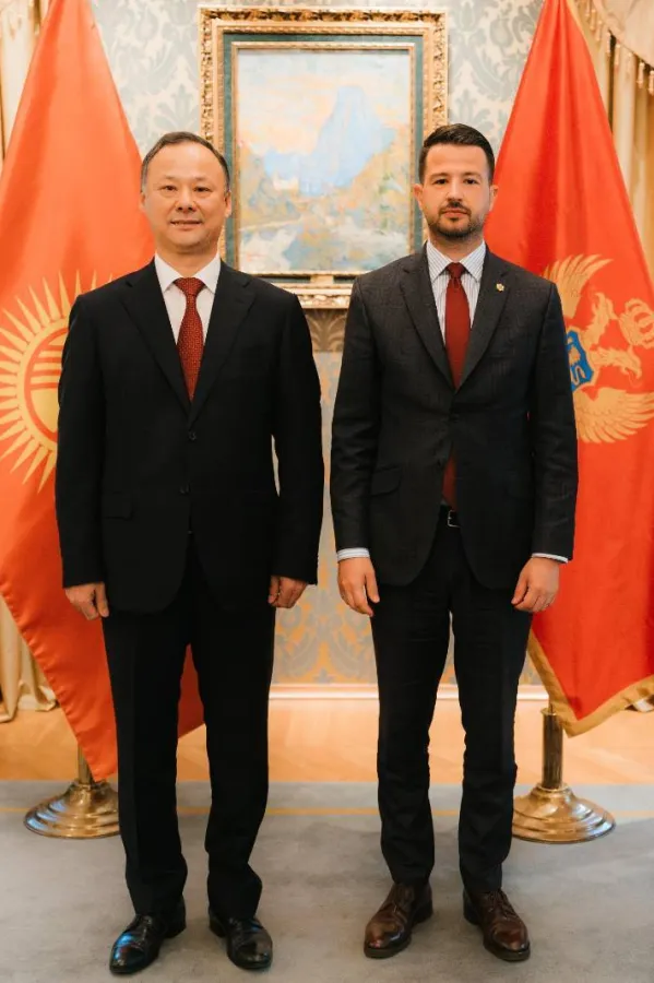 Milatović primio akreditivna pisma novoimenovanih ambasadora Australije, Južnoafričke Republike, Kraljevine Tajland, Repubilike Kirgistan