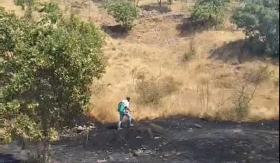 Požar kod groblja u Matagužima