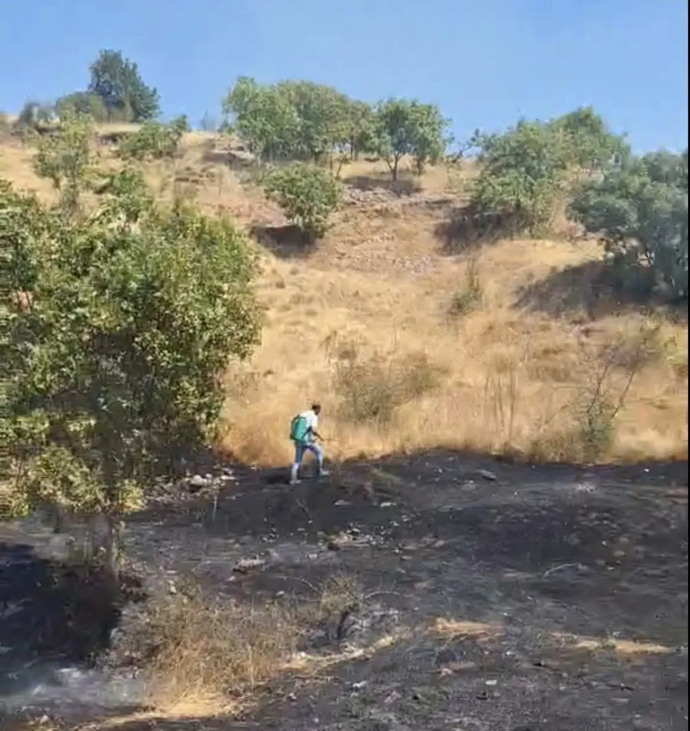 Požar kod groblja u Matagužima