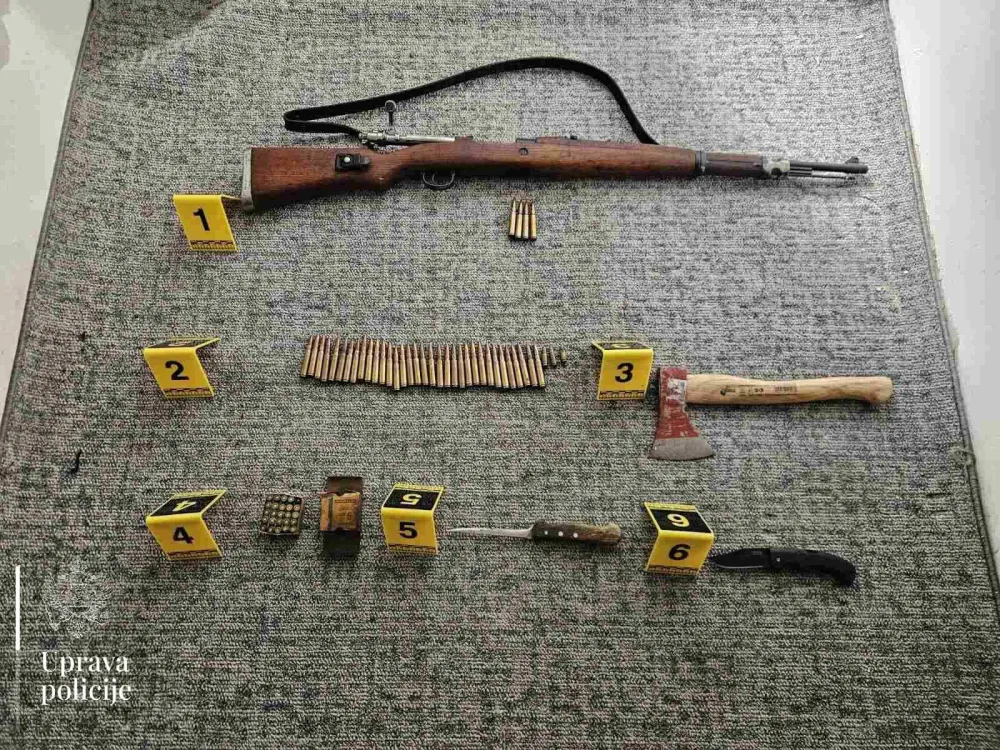 Uhap&scaron;en Danilovgrađanin: Pronađene pu&scaron;ka i municija u ilegalnom posjedu