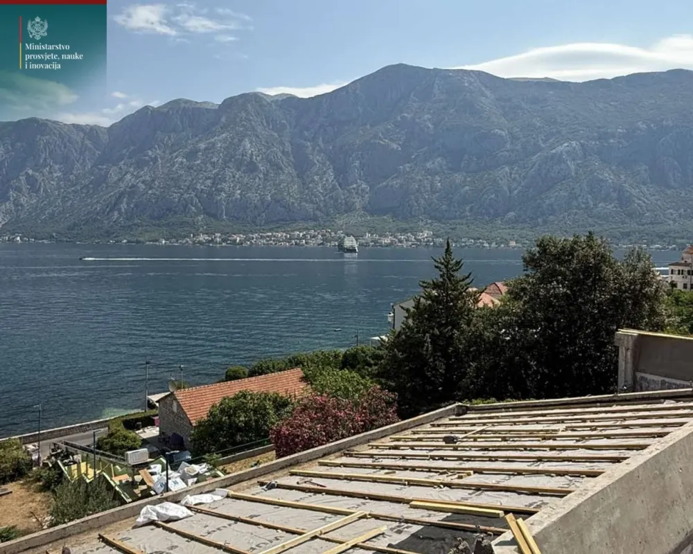 Počela rekonstrukcija krova na O&Scaron; "Ivo Visin" u Prčnju