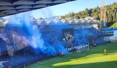 Navijači Budućnosti na meču sa Sutjeskom