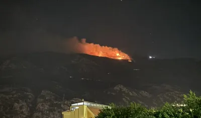 Vatrogasci se i dalje bore s požarom na Lovćenu