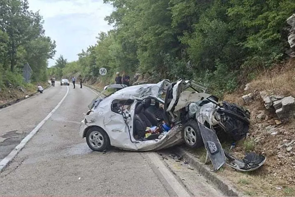 Nesreća kod Bileće: Poginule dvije djevojke iz Srbije