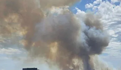 Veliki požar na Ćemovskom polju, vatrogasci na terenu