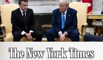 Donald Tramp i Emanuel Makron 