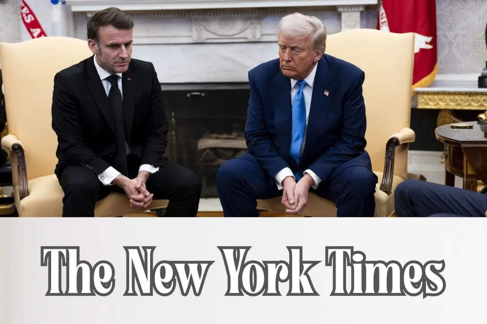 Donald Tramp i Emanuel Makron 