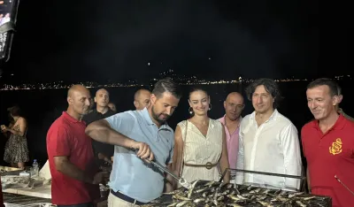 Jakov MIlatović na Fe&scaron;ti od ribe i vina u Kra&scaron;ićima