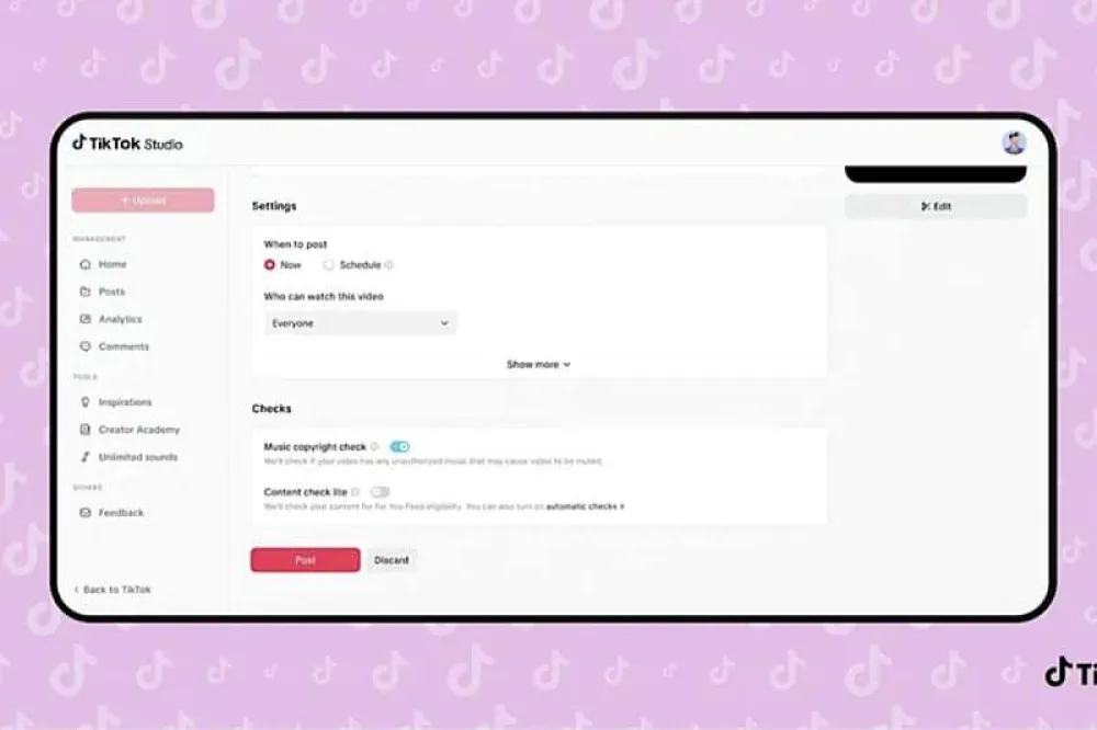 TikTok testira funkciju "content check" za kreatore