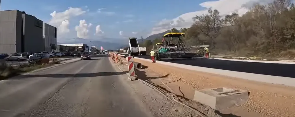 Radovi na dionici Tivat - Jaz