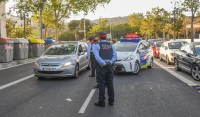 Policija u Barseloni, ilustracija
